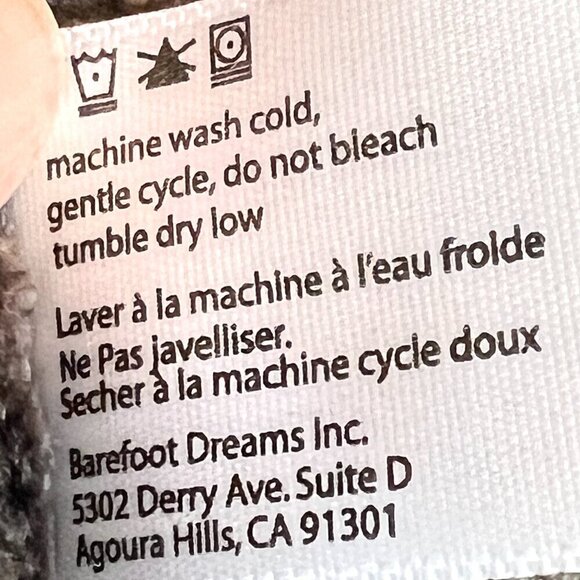 Barefoot Dreams Cardigan Sweater Gray Waterfall Open Front Cozy Medium - Picture 9 of 10